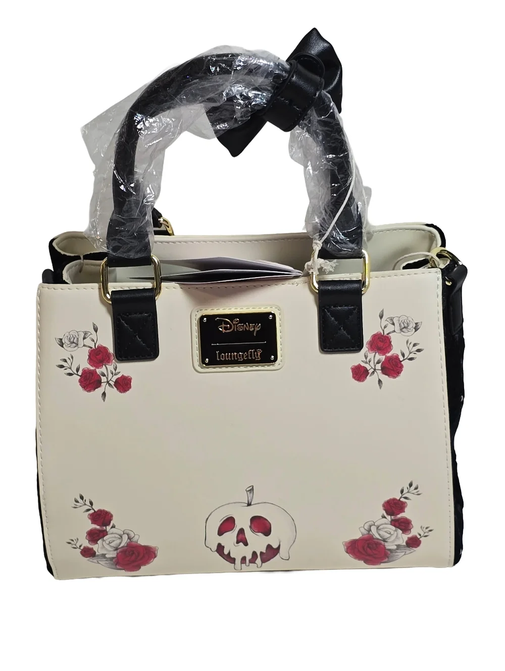Loungefly Disney Snow White White Roses Tote Crossbody Bag Exclusive NWT - Picture 3 of 7